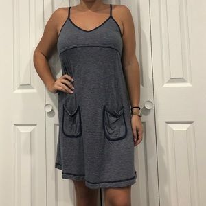 Hard Tail Blue Striped Midi Dress